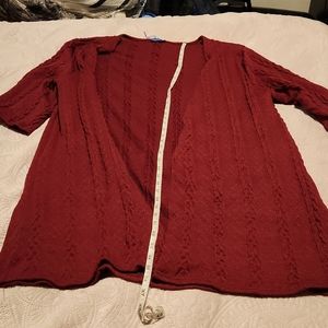 4X Aster long sweater cranberry